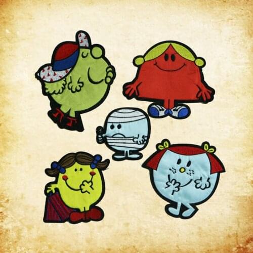 Color cartoon cute girl boy ironing embroidered cloth patch Japanese animation clothing sticker clothing DIY accessories