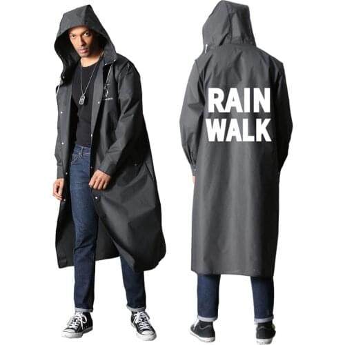 Women Men EVA Long Raincoat Waterproof Rain Coat Jacket For Hiking Travelling Cycling