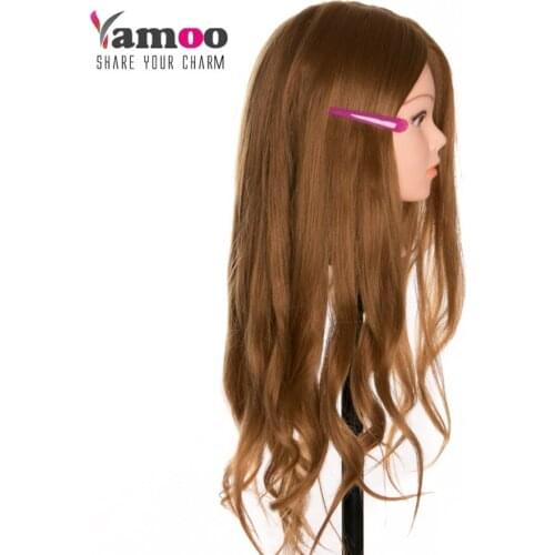 Cosmetology Mannequin Heads with Hair Mannequin Head Can Be Curly With Makeup