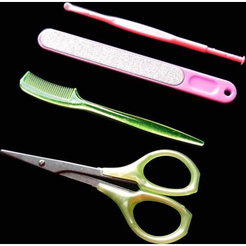 Make up tool beauty set Eyebrow Shaping Kit 4 pcs/set manicure tool free shipping