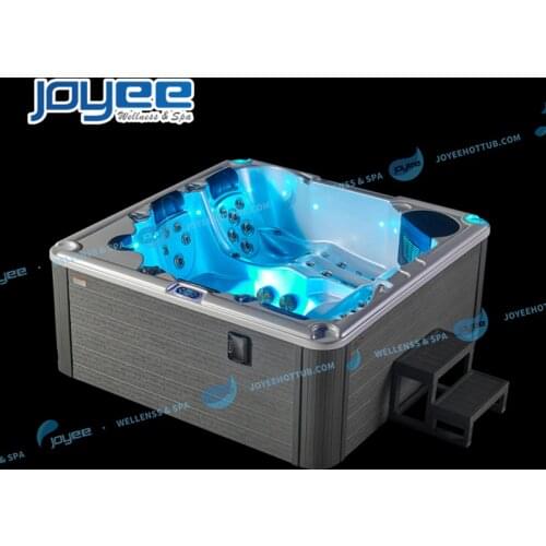 JOYEE 2021 Hot Sale Balboa Acrylic 5 Person Garden Jacuzzi Massage Whirlpool Outdoor Spa Hot Tub