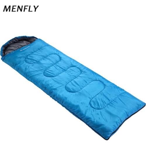 MENFLY Camping Envelope Sleeping Bag Outdoor Spring Summer Autumn Hiking Tent Sleeping Bags Office Lunch Break Sleeping Quilt