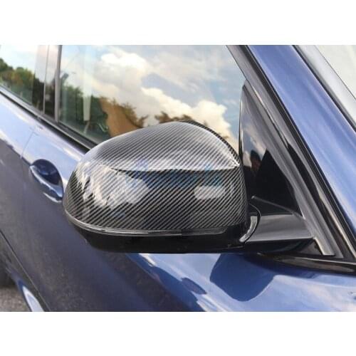 For BMW X5 F15 2014 2015 2016 2017 Carbon Fiber Color Side Wing Rear View Overlay Door Mirror Cover Auto Accessories