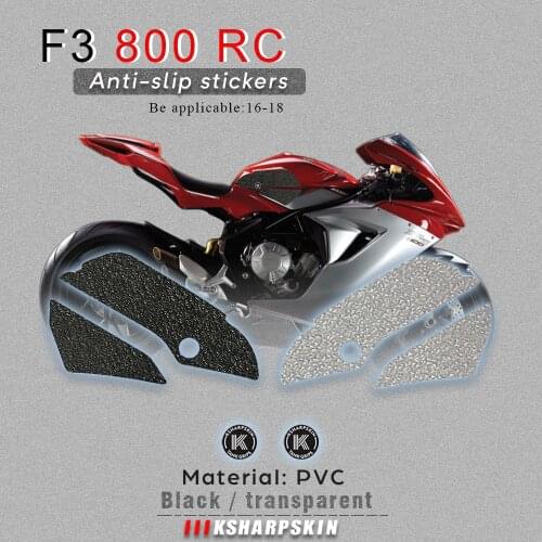 Motorcycle tank grip fuel tank traction pad side knee grip friction protector sticker for MV AGUSTA 13-18 F3 675 16-18 F3 675 R