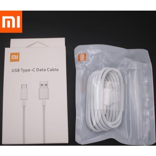 Original Xiaomi 100CM USB 3.1 Type-C Data Cable 3A Fast USB C Charging Cord For Redmi Note 9S 8 8A 8T 7 MI 10 9 8 PRO CC9 PRO F2