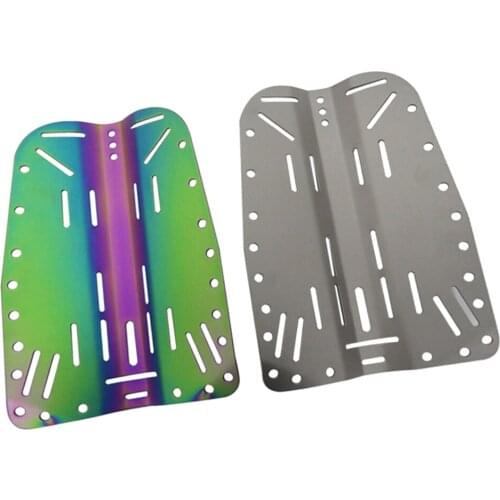 Performance Alloy Scuba Diving Backplate & Multiple Slots for Standard Waist Band Webbing Strap Scuba Diving Back Plate