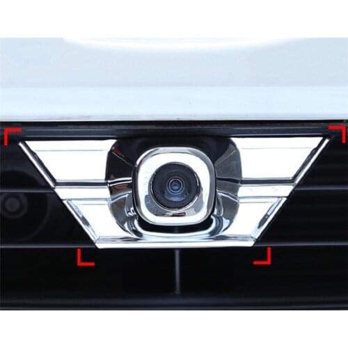 For Toyota RAV4 2016 2017 2018 Car body styling ABS chrome Front radar camera light box cover Case parts accessories