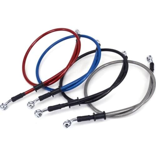 X7AE 50cm-120cm Motorcycle Dirt Bike Braided Steel Hydraulic Reinforce Brake line Clutch Oil Hose line Tube Pipe 4 Color