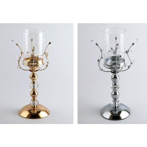 1PCS new style European creative candle holder wedding wrought iron candle holder candle utensils metal crafts decorative orname