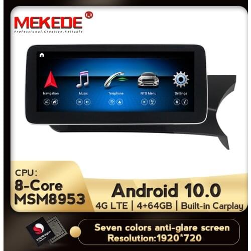1920*720P Android 10 4G Car Radio Multimedia GPS Navigation For Mercedes-Benz C-Class W204/ C204/S204 2011 2012 2013 Right Hand