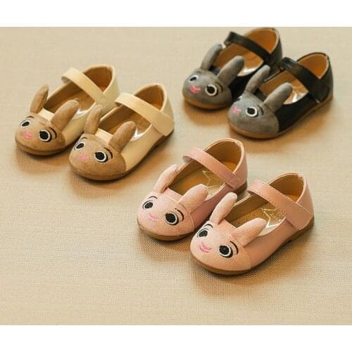 2019 spring and autumn childrens cute bunny princess shoes fashion performance shoes