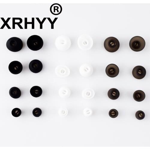 XRHYY XS/S/M/L 4 Sizes 4 Pair Replacement Ear Adapters In-Ear Earbud Soft Silicone Ear Tip For Sennheiser Momentum HD1 Earphone