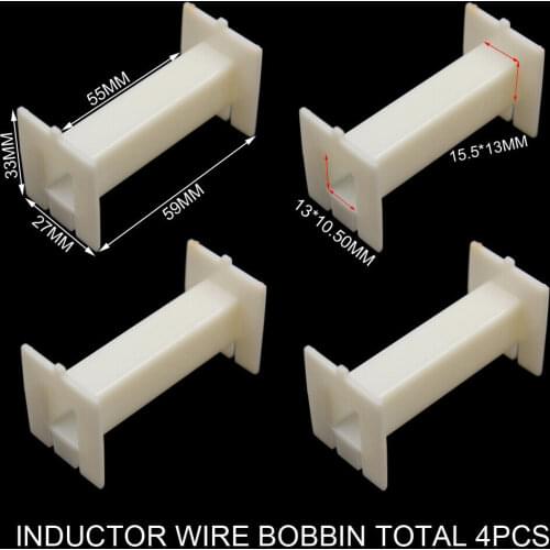 4PCS WIRE BOBBIN 59x33x27mm ABS Plastic SHELF SKELETON for Amplifier Transformer Inductor Speaker Crossover Frequency Divider