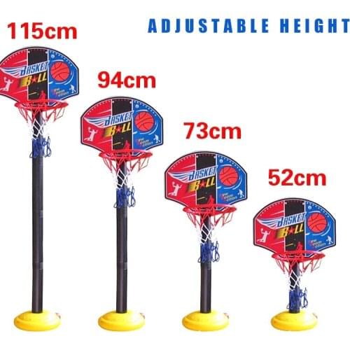 52-115 CM Kids Mini Adjustable Basketball Stand Sets Basketball Goal Hoop Sports Toys for Children Training Toy Indoor Outdoor