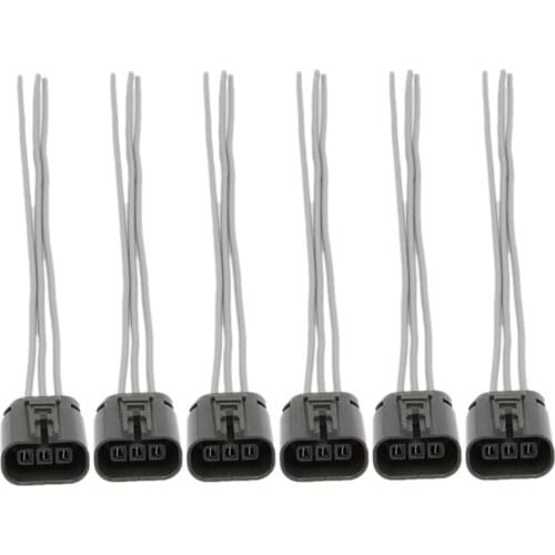 6PCS Ignition Coil Pack Wiring Connector Pigtail Plug for Nissan 300Zx Infiniti J30 CI-IGN300