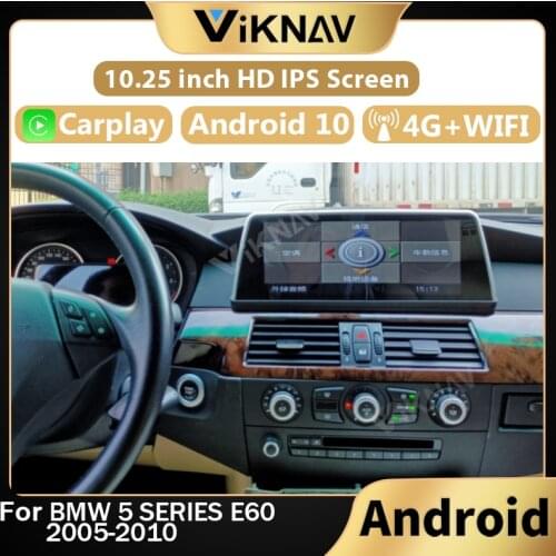 Android 10.0 DVD multimedia player for BMW 5 Series E60 2005-2010 car touch screen stereo radio GPS navigation head unit