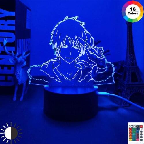 Anime Led Light Bungo Stray Dogs Izaya Orihara Figure for Room Decor Nightlight Kids Gift Manga Bungo Stray Dogs 3d Lamp Bedroom