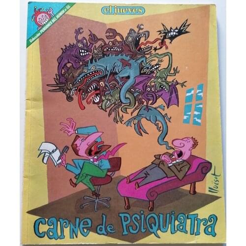 BANNERS OF HUMOR N. 55, psychiatrists flesh, year 1986, ED. On Thursday, 1st edition, author LLUISOT, COMIC SATIRICO