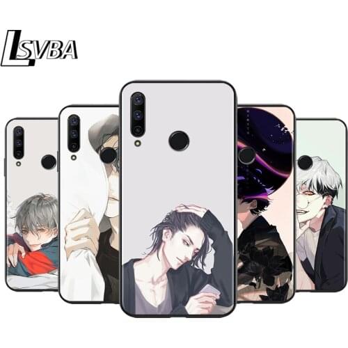 Black Soft TPU Cover Cute illustration for Honor 9X 9 Lite 8S 8C 8X 8A 8 2019 2020 7A 7S 7C Pro Phone Case