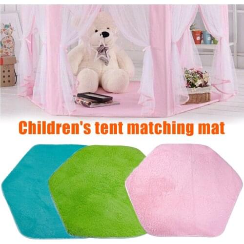 Child Playhouse Tent Carpet Rug Floor Game Cushion Toy Hexagonal for Home Kids D1