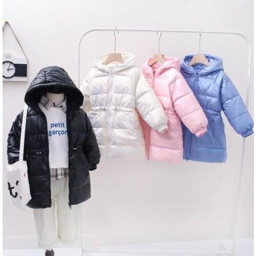 2021 Winter Boys Down Jackets Children Hooded Outerwear Autumn Girls Warm Jacket Outerwear Fashion Kids Zipper Coat Jacket
