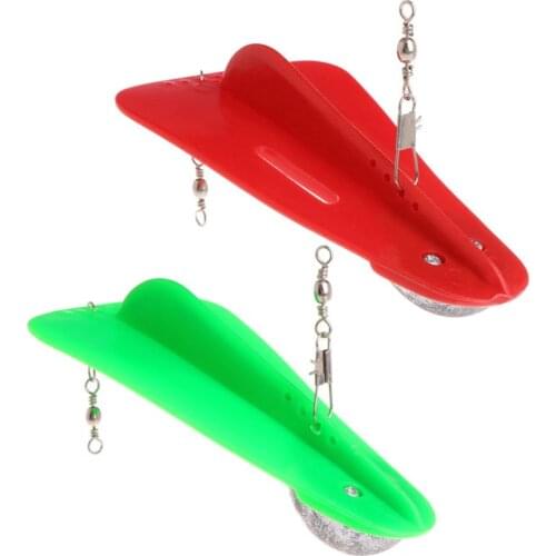 Diving Board Fishing Trolling Adjustable Artificial Bait Diver Plate Lead Swivel Fishing Tool Accessories