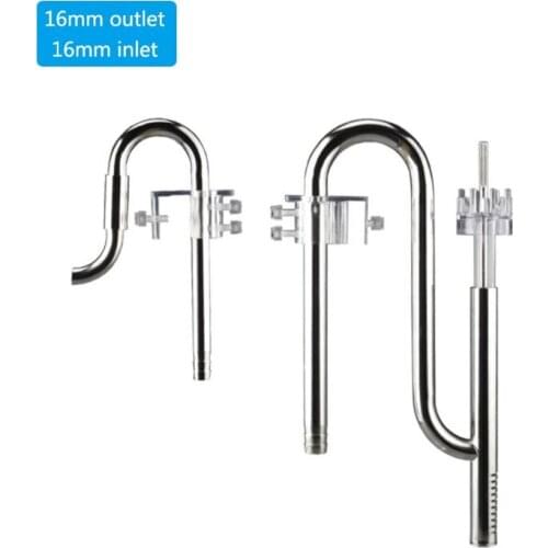 Fish Tank Deoiling Film Device Stainless Steel Inlet and Outlet Filter Supplies T8WB