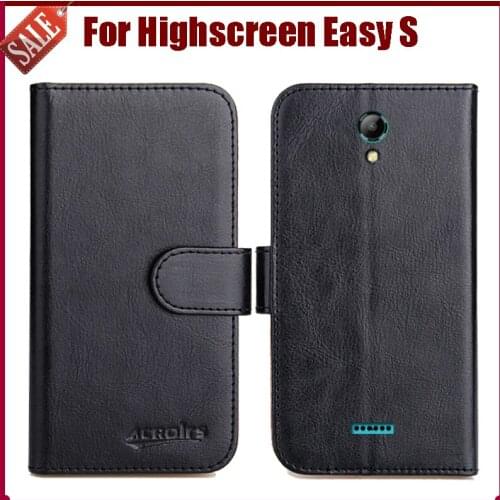 Hot Sale! Highscreen Easy S Case New Arrival 6 Colors High Quality Flip PU Leather Protective Phone Cover