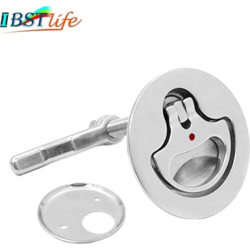 IBST LIFE Marine Grade SS316 Cam Latch Flush Pull Hatch Deck Latch Lift Handle with Back Plate Boat Hardware Accessories