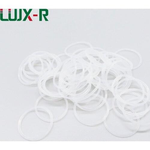 LUJX-R 20pcs O Ring Seal 1mm Gasket OD 4 5 6 7 8 9 12 17 20 25 28 32 mm White Silicon O-ring Silicone Washer VMQ O Ring Grommet
