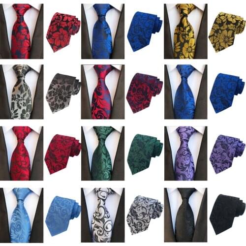 Men Classic Flowers Floral Wide Necktie Party Wedding High Grade Business Tie BWTHZ0309