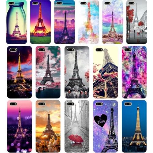 226H Love Paris Eiffel Tower Soft Silicone Tpu Cover Case for huawei Honor 7a pro 7x play case
