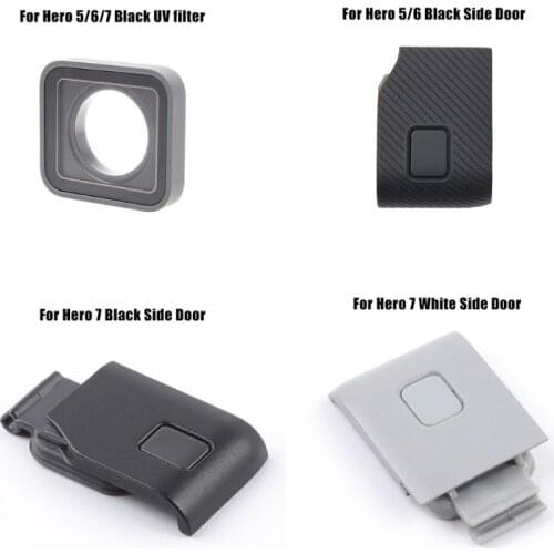 UV Filter Lens Side Door Cover USB-C Mini HDMI Port Side Protector for GoPro HERO5/6/7 Black/7 White Accessories