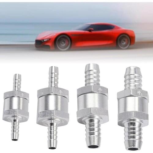 One Way 6/8/10/12/14/16mm 6 Size Valves Aluminium Alloy Fuel Non Return Check Valve One Way Fit Carburettor