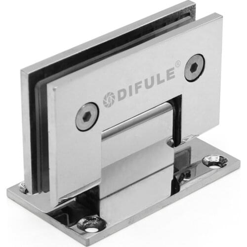 Shower glass door hinge for wall to90 degree Stainless steel glass Fixing Clip bathroomfittings clamp