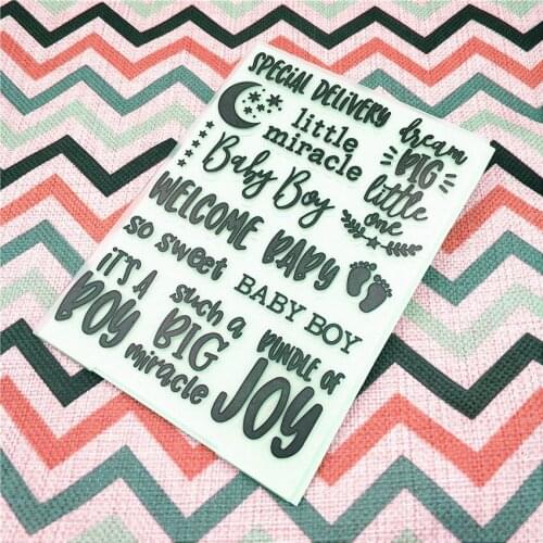 HOT plastic good night template craft card making paper card album wedding decoration scrapbooking Embossing folders