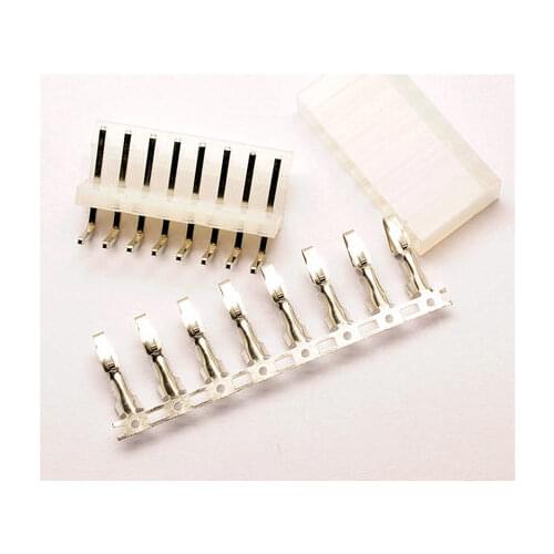 CH3.96 connector 3.96MM Curved needle 90 degrees Bending needle connector kit: plug + pin + terminal 8P (50pcs)