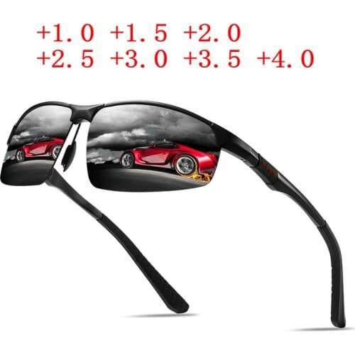 2020 New Aluminum Magnesium Bifocal Reading Sun Glasses Women Men Presbyopia Sports Reading Sunglasses Diopter 1.0 To 3.0 NX