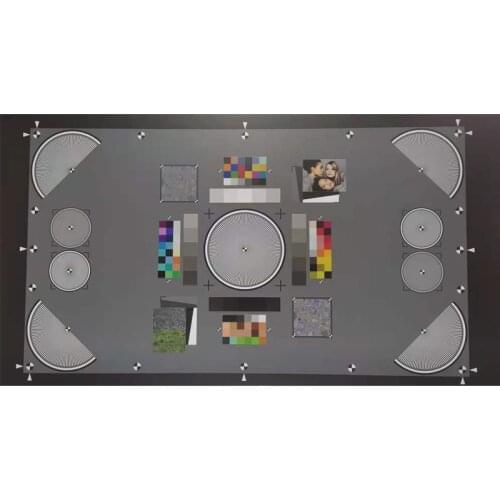 TE42-v2-Q 1200X675X0.25mm 16:9 Test Chart Multi-purpose Test Chart for High-speed Camera Testing Can Be Customized