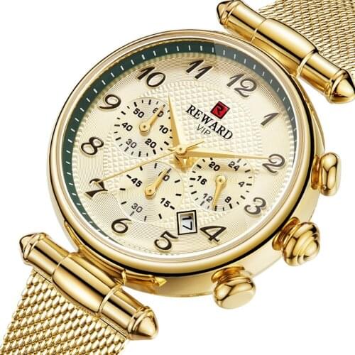 Vintage Womens Watches Elegant Arabic Digital Calendar Dial Business Waterproof Clock Bracelet Montre Femme Ladies Watch Gift