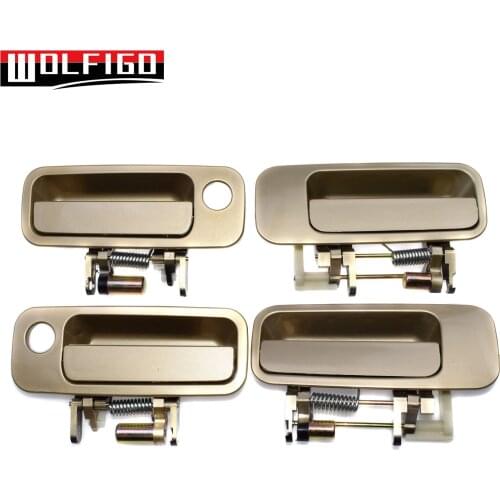 WOLFIGO New Beige For Toyota Camry 1997-2001 Front Rear Outside Door Handles 69210AA010,69210AA010,69220AA010, 69230AA010