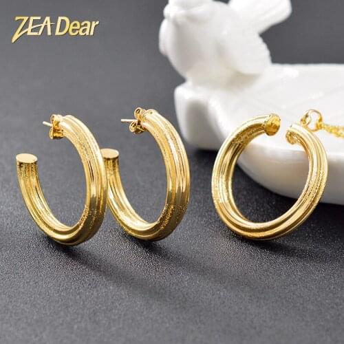 ZEA Dear Jewelry Bohemia Jewelry Findings Copper Jewelry Set For Women Earrings Necklace Pendant For Party Hot Selling Jewelry