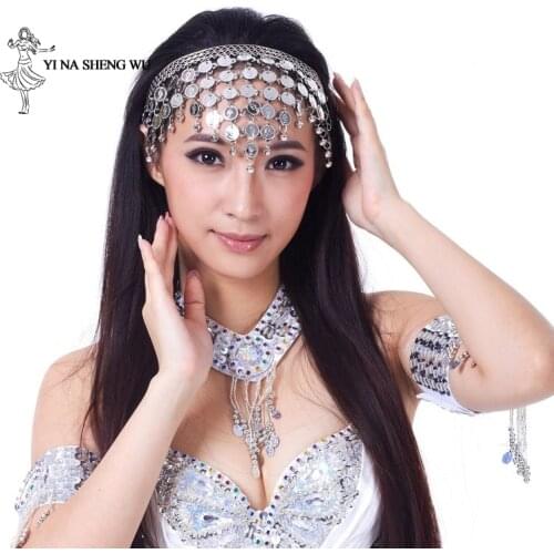 Belly Dancing Accessories for Belly Dancer Hot Popular Women Gold Silver Belly Dance Head Wear