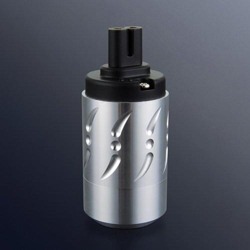 1pcs Viborg pure copper 24K Gold plated Figure 8 IEC C7 Power Plug IEC Female Connector 20mm