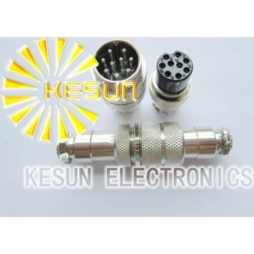 10pair GX16-9 9Pin 16mm Male & Female Butt joint Connector kit GX16 Socket+Plug,RS765 Aviation plug interface