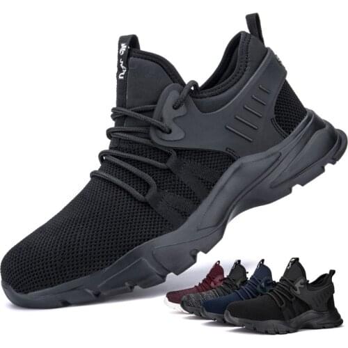 2021 Drop Shipping Mens Steel Toe Anti Smashing Safety Protective Shoes Men Puncture Proof Work Shoes Safety Shoes