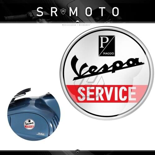3D Motorcycle Round Sticker Case for Piaggio Vespa Service Sprint GTS GTV LX PX GS SS PRIMAVERA Etc