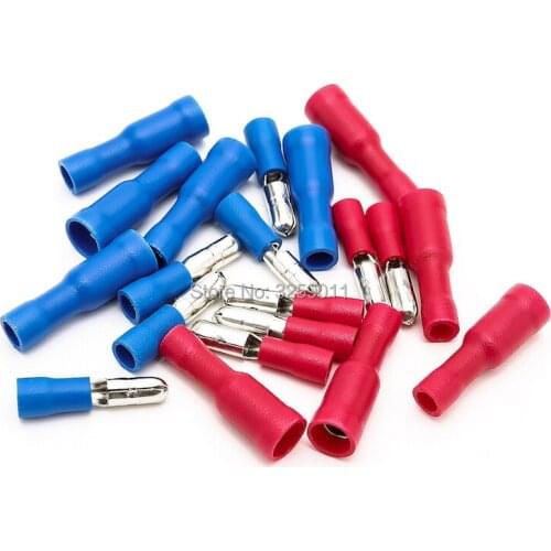 400PRS Butt Connector Crimp Terminal Male Female Pre-Insulating Joint Assortment Kit, Fitted 22-16/16-14A.W.G