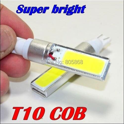 50pcs Car led cob W16W T10 W5W led White led cob t10 h1 h3 10W COB Parking T10 LED Car Side Light
