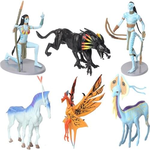 6pcs/set Movie Avatar 2 Characters Neytiri & Jake PVC Figure Model Toys